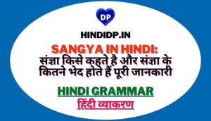 Sangya in Hindi: संज्ञा किसे कहते है और संज्ञा के कितने भेद होते हैं पूरी जानकारी